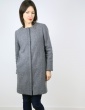 patron de couture Manteau Merci dans lainage girs, version zippée et dos fantaisie, vue de face